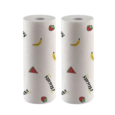 2 Rolls of Oil-Absorbing Kitchen Paper Towels
