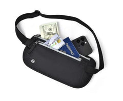 RFID Waterproof Passport & Document Waist Bag – Anti-Theft Travel Pouch for Mobile Phone (Unisex)