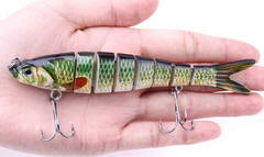 Multi-Jointed Lure for Bass Fishing, Soft Bait