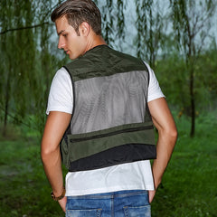 Men's Breathable Fishing Vest with Multi-Pockets