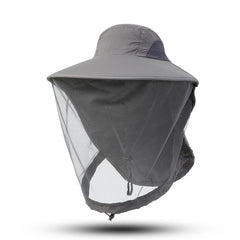 Outdoor Anti-Mosquito Fishing Hat with Mesh Mask