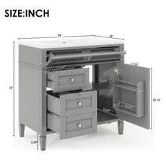 36-inch Bathroom Vanity With Top Sink
