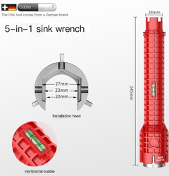 18-in-1 Multi-Functional Faucet Wrench Tool