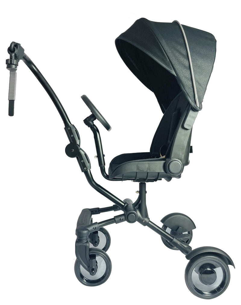Englacha Uptown Deluxe Rider - Sibling Seat Trailer for Pushchairs Including Rain Cover and Sun Canopy