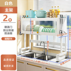 Multi-Functional Kitchen Sink Organizer Rack for Dishes