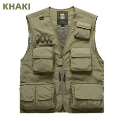 Quick-Drying Multi-Pocket Men's Fishing Waistcoat