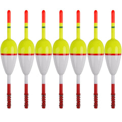 JSHANMEI Fishing Bobbers Slip Bobbers Wood Slip Floats Fishing Bobbers Floats Spring Bobbers for Fishing Crappie Panfish Walleyes Catfish 1.97in*0.91in*5.63in 10pcs