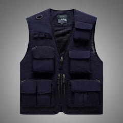 Men's Casual Fishing Vest in Polyester Fiber