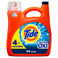 Tide Ultra Oxi Liquid Laundry Detergent Soap HE Compatible 94 Loads 132 fl oz Tide Laundry Detergent Liquid Laundry Detergent
