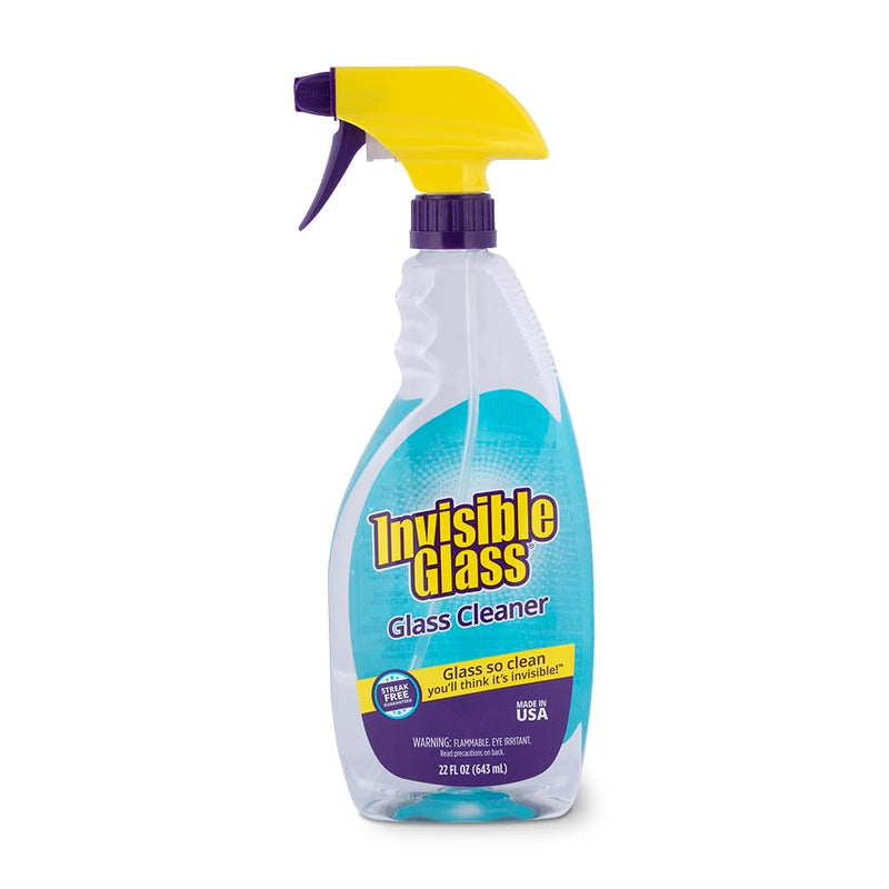 Invisible Glass 92160 Premium Glass and Window Cleaner for Auto and Home Cleans Glass Windows Glass Cooktops Patio Doors and More Streak-Free Ammonia-Free Tint-Safe 22 Fl Oz Pack of 1