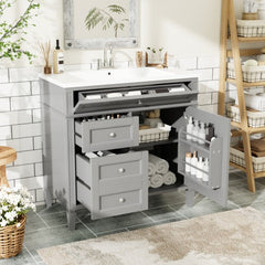 36-inch Bathroom Vanity With Top Sink
