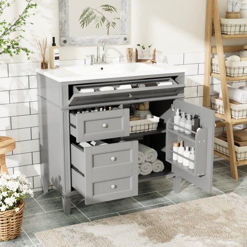 36-inch Bathroom Vanity With Top Sink