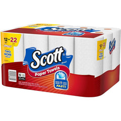 Scott Paper Towels Choose-A-Sheet - 12 Mega Rolls = 22 Regular Rolls (102 Sheets Per Roll)