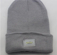 5 LED Lighted Knitted Fishing Beanie Hat