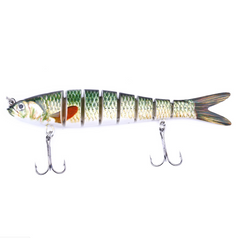Multi-Jointed Lure for Bass Fishing, Soft Bait