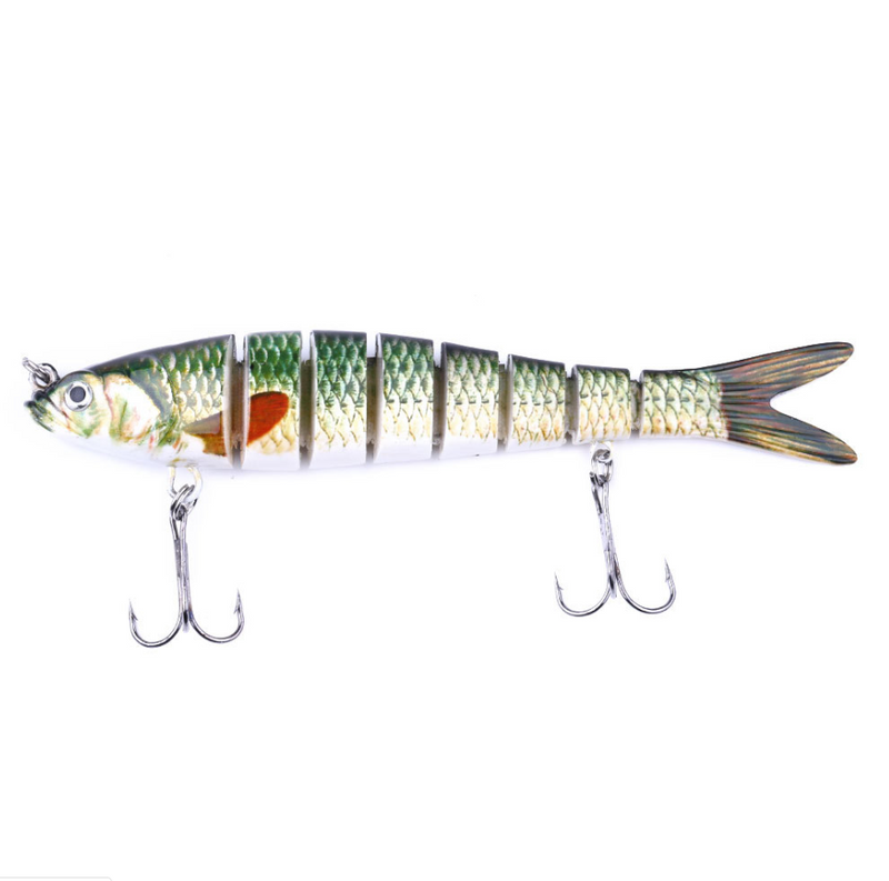 Multi-Jointed Lure for Bass Fishing, Soft Bait