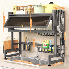 Multi-Functional Kitchen Sink Organizer Rack for Dishes