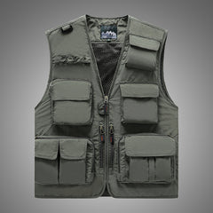 Men's Casual Fishing Vest in Polyester Fiber