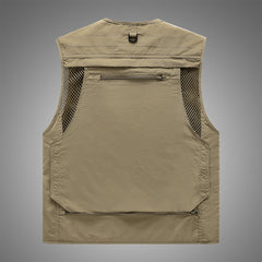 Men's Casual Fishing Vest in Polyester Fiber