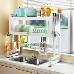 Multi-Functional Kitchen Sink Organizer Rack for Dishes