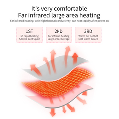 Electric Heating Menstrual Vibration Pad Belt For Period Pain Relief Cramps US