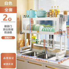 Multi-Functional Kitchen Sink Organizer Rack for Dishes