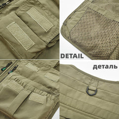 Quick-Drying Multi-Pocket Men's Fishing Waistcoat