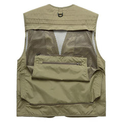 Quick-Drying Multi-Pocket Men's Fishing Waistcoat