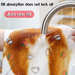 2 Rolls of Oil-Absorbing Kitchen Paper Towels