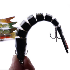 Multi-Jointed Lure for Bass Fishing, Soft Bait