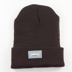 5 LED Lighted Knitted Fishing Beanie Hat