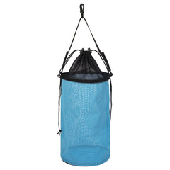 YUJHON Fishing Bait Mesh Bag 1 Gallon Live Bait Mesh Bag Fishing Bait Storage Cage Textilene Mesh Fishing Net Bag (blue 1 Gallon)