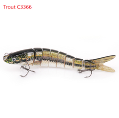 8-Section Trout Lure Hard Bait Fishing Tackle