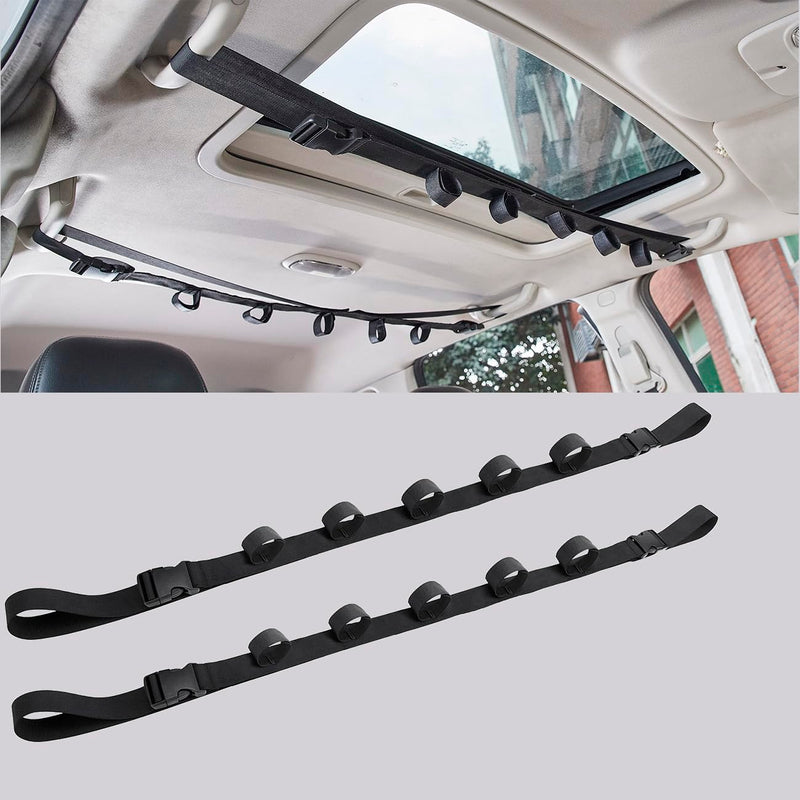 MOPHOEXII Fishing Pole Holder for CarCar Fishing Rod HolderFishing Pole Storage Rack for SUV/Wagons/Van/Jeep/Truck 2 Styles Available: Fishing Pole Roof Rack and Backseat Pole Holder