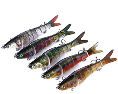 Multi-Jointed Lure for Bass Fishing, Soft Bait