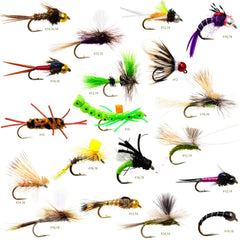 36 Producing Fly Fishing Flies Assortment | Dry Wet Nymphs Caddis Hopper Fly Lures | Trout Bass Steelhead Fishing Lure