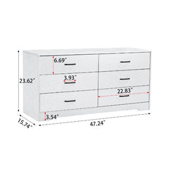 Wooden MDF Board, 6-drawer Vanity