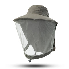Outdoor Anti-Mosquito Fishing Hat with Mesh Mask