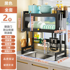 Multi-Functional Kitchen Sink Organizer Rack for Dishes