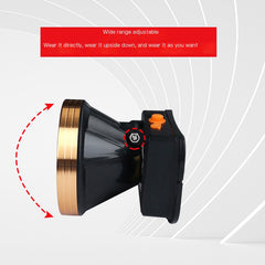 Outdoor Rechargeable LED Fishing Headlamp with Battery