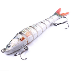 Multi-Jointed Lure for Bass Fishing, Soft Bait