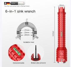 18-in-1 Multi-Functional Faucet Wrench Tool