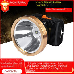 Outdoor Rechargeable LED Fishing Headlamp with Battery