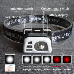 USB Rechargeable 5W LED Headlamp for Fishing