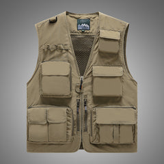 Men's Casual Fishing Vest in Polyester Fiber