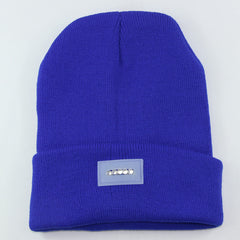 5 LED Lighted Knitted Fishing Beanie Hat