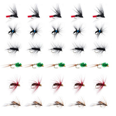 Goture Fly Fishing Flies Kit 30pcs Dry Flies Wet Flies Streamers Nymphs for Fly Fishing Trout Flies Fly Lures Fly Fishing Assortment Kit for Bass Trout Steelhead Salmon Fishing Gifts for Men