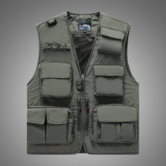 Men's Casual Fishing Vest in Polyester Fiber