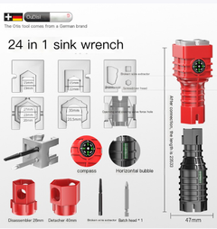 18-in-1 Multi-Functional Faucet Wrench Tool