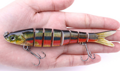 Multi-Jointed Lure for Bass Fishing, Soft Bait